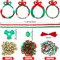 Christmas Crafts for Kids Christmas Beaded Ornaments Kit Plastic Tri Shaped Beads with Letter Xmas DIY Craft Wreath Candy Cane for Christmas Tree Hanging Decoration Holiday Party